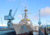 With contractors on the way, the union and the company remain at an impasse even as seven Navy destroyers languish pierside.