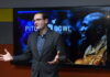 The SolarWinds homepage, warning customers to update their software and featuring a video apology from the CEO