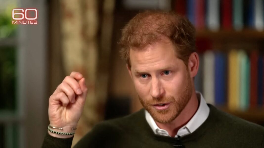 Le prince Harry admet qu'il était