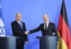 Cancelarul german Olaf Scholz şi prim-ministrul israelian Benjamin Netanyahu doresc să extindă cooperarea în materie de armamente între ţările lor