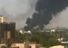 Mii de civili au fugit miercuri de sub bombe din capitala Sudanului