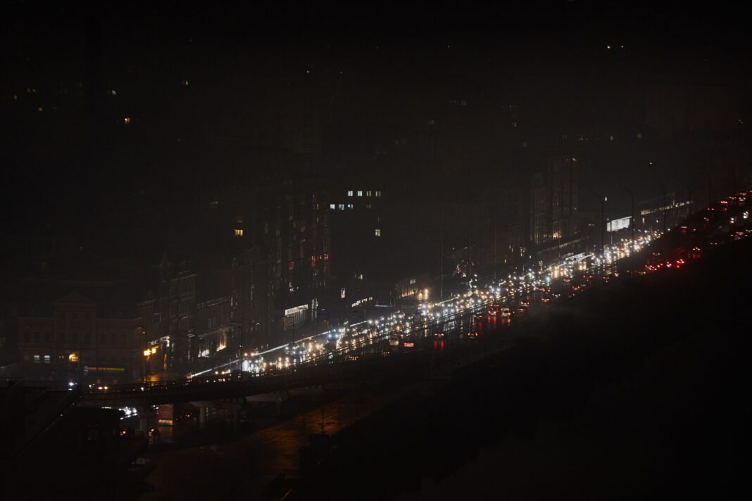 Mass Blackouts In Kyiv, Ukraine - 25 Oct 2022