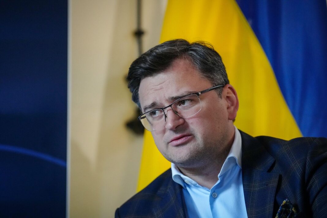 Weissenhauser Strand, Germany. 13th May, 2022. 13 May 2022, Schleswig-Holstein, Weissenhuser Strand: Dmytro Kuleba, Foreign Minister of Ukraine, attends the summit of foreign ministers of the G7 group of leading democratic economic powers. In addition to