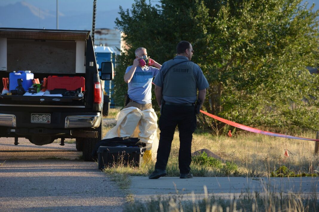 Law enforcement investigators make a gruesome discovery of over 100 decomposed human corpses in a Colorado funeral home.