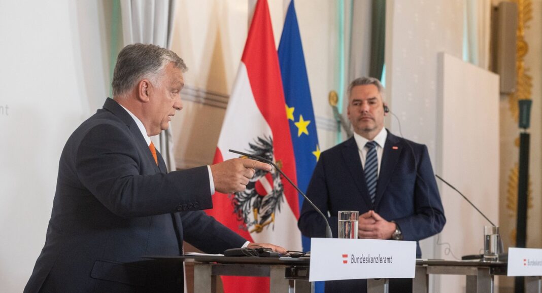 20220728 Offizieller Besuch des Ungarischen Ministerpraesidenten WIEN, OESTERREICH - 28. JULI: Premierminister von Unga