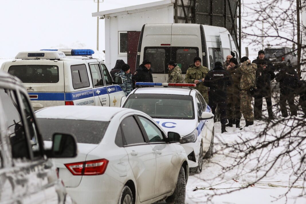 Ilyushin Il-76 crash site in Belgorod Region