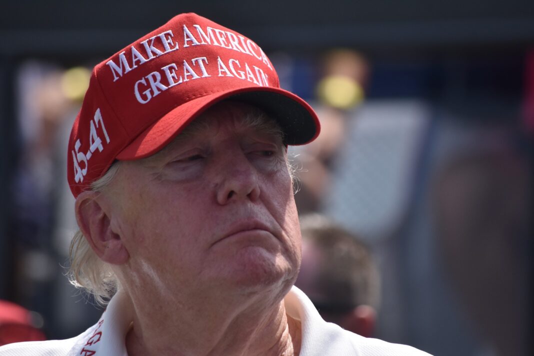 U.S. President Donald J. Trump And Walt Nauta At LIV Golf