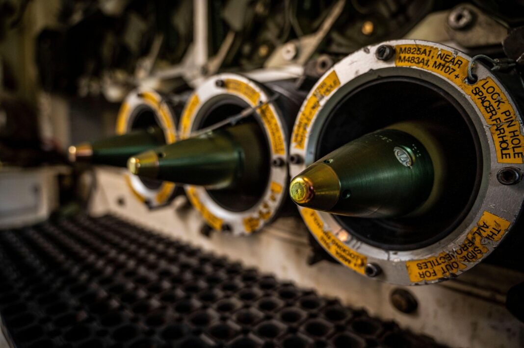 155 mm projectile artillery rounds are equipped in a M109A6 Paladin Self-Propelled Howitzer assigned to the West Virginia Army National Guard during Northern Strike 21 at the Camp Grayling Joint Maneuver Training Center, Grayling, Michigan, Aug. 9, 2021.