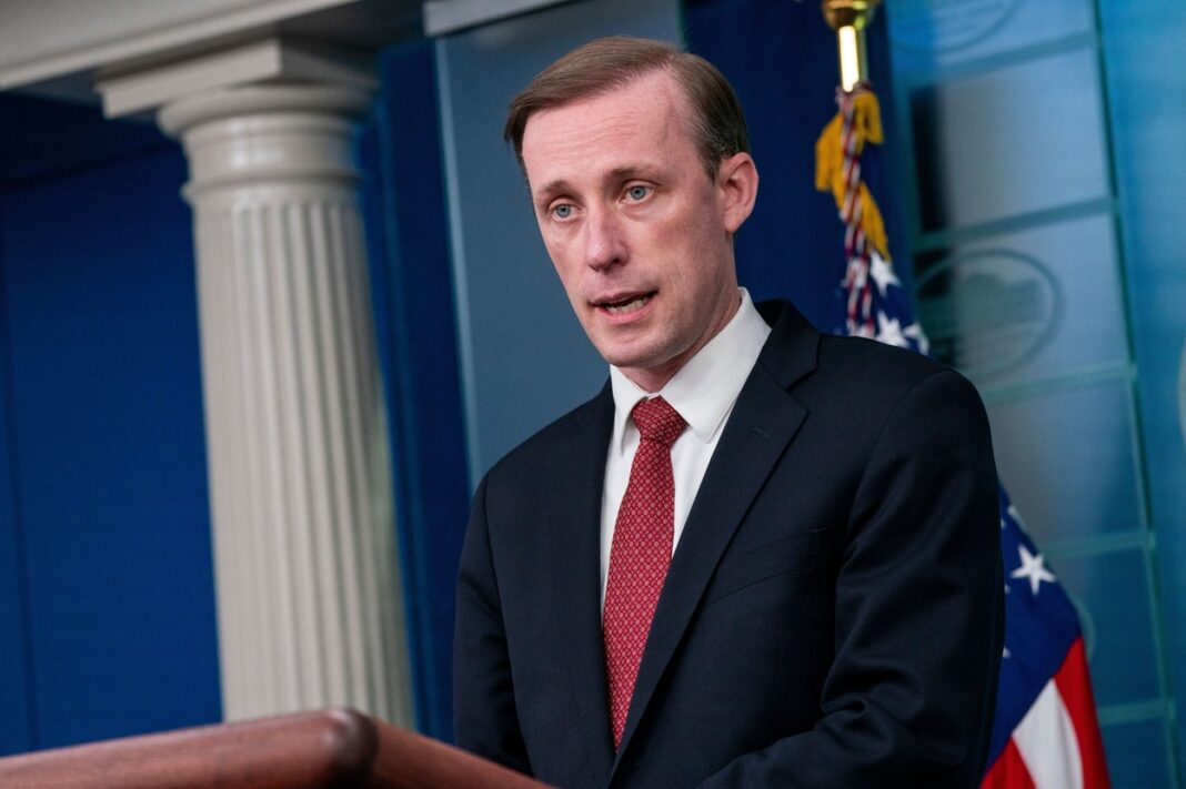 National Security Advisor Jake Sullivan responds to questions about reports of an imminent invasion of Ukraine by Russia., Washington, District of Columbia, USA - 11 Feb 2022