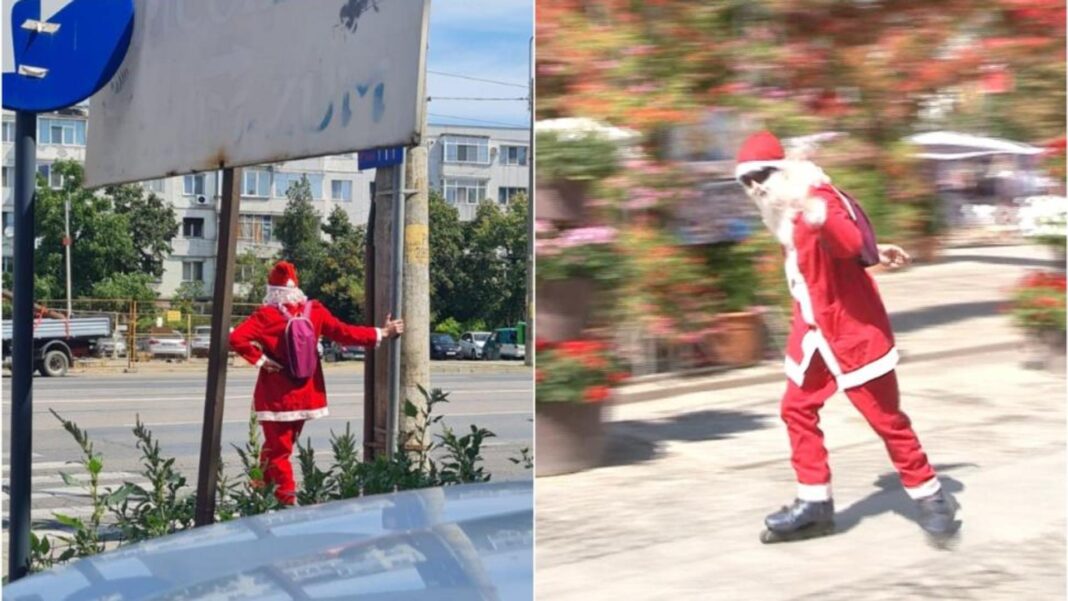 mos-craciun-pe-role-pe-strazile-din-iasi-un-tanar-s-a-costumat-si-a-iesit-la-plimbare-in-plina-canicula-915484_b9482814b7